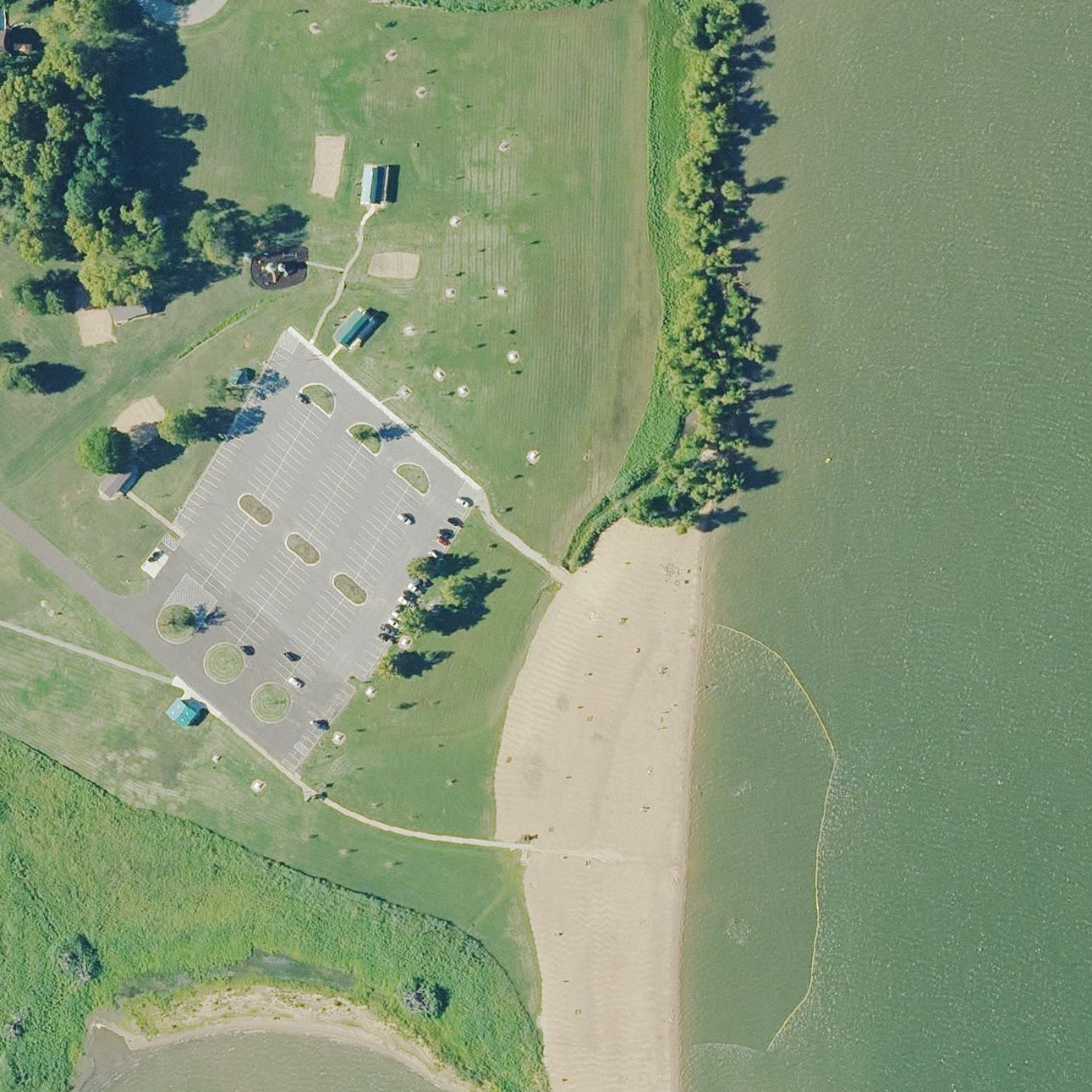 Aerial map of Bloomington Beach