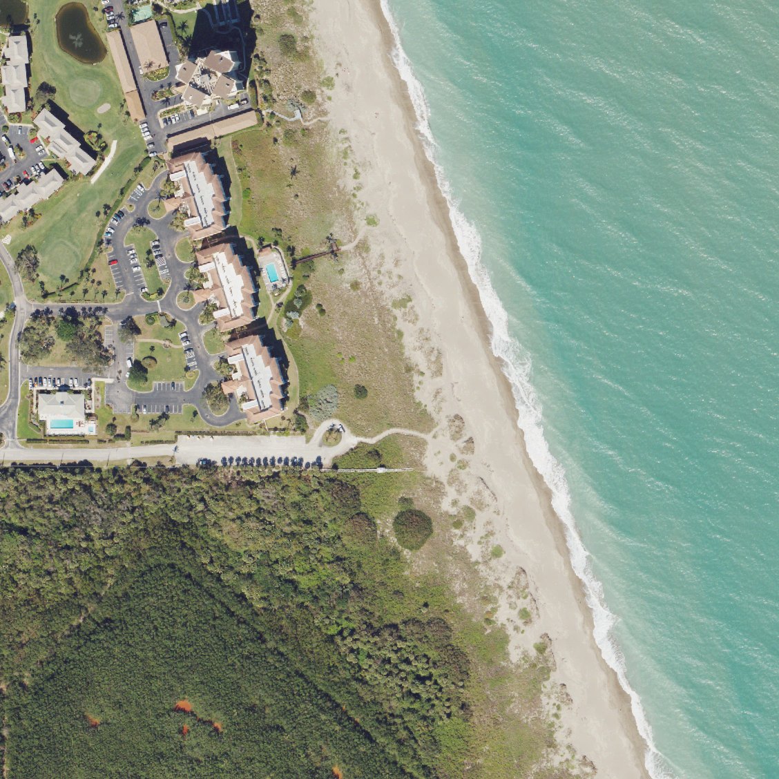 Aerial map of Blue Heron Beach