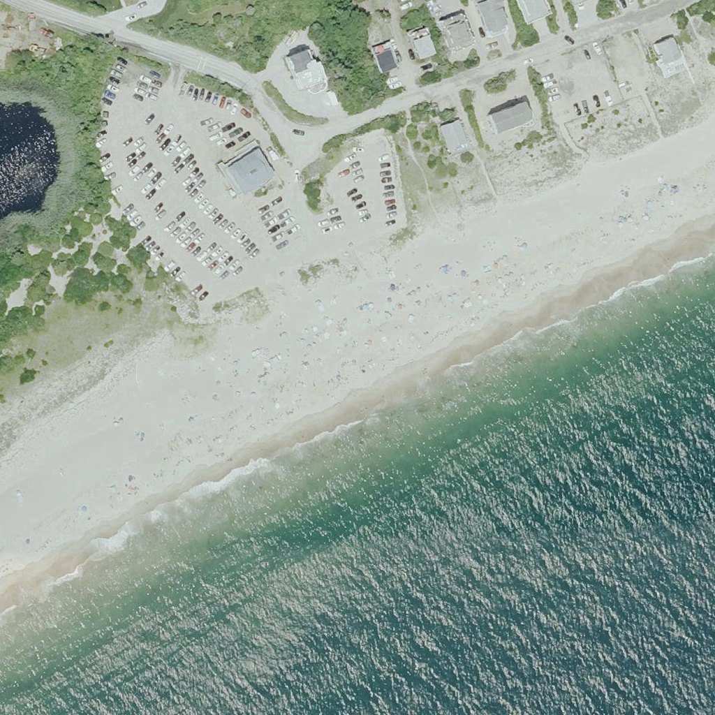 Aerial map of Blue Shutters Beach