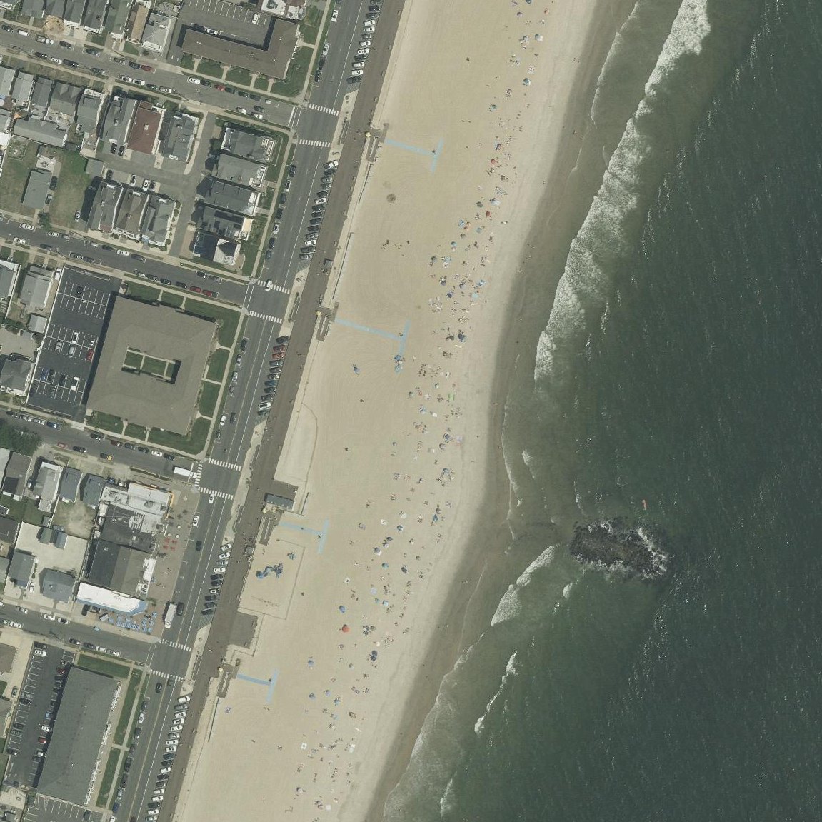 Aerial map of Boardwalk Beach
