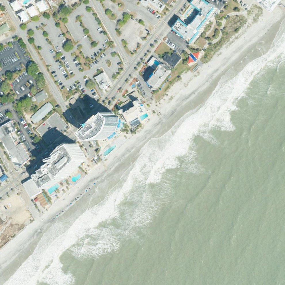 Aerial map of Boardwalk Beach