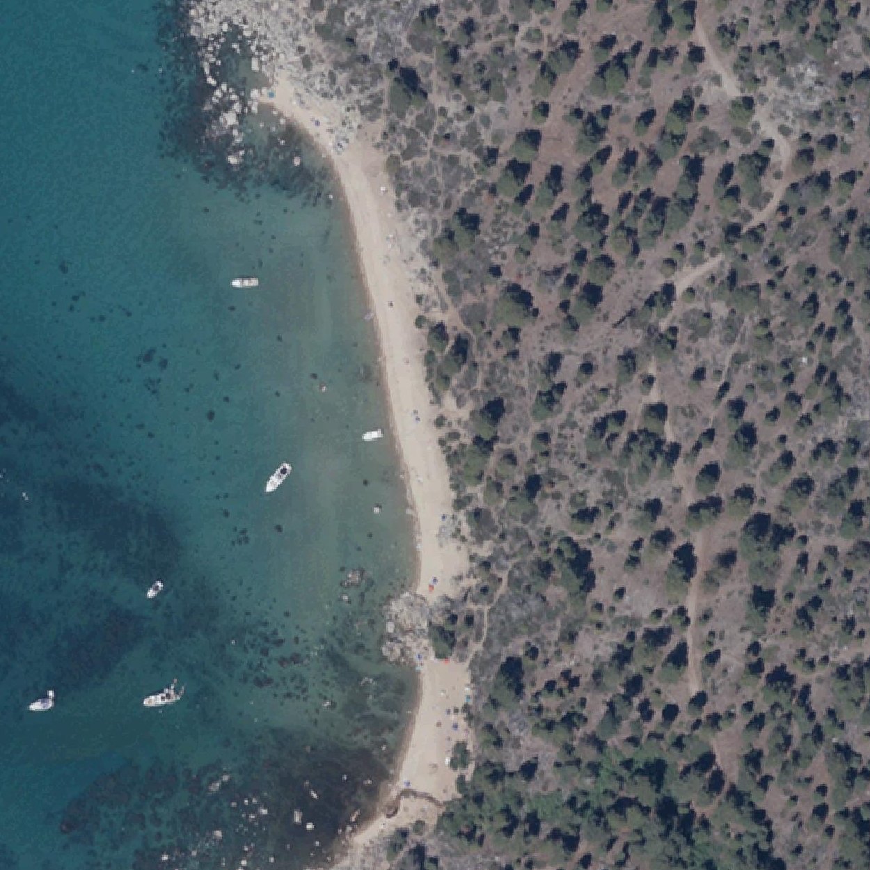 Aerial map of Boaters Beach
