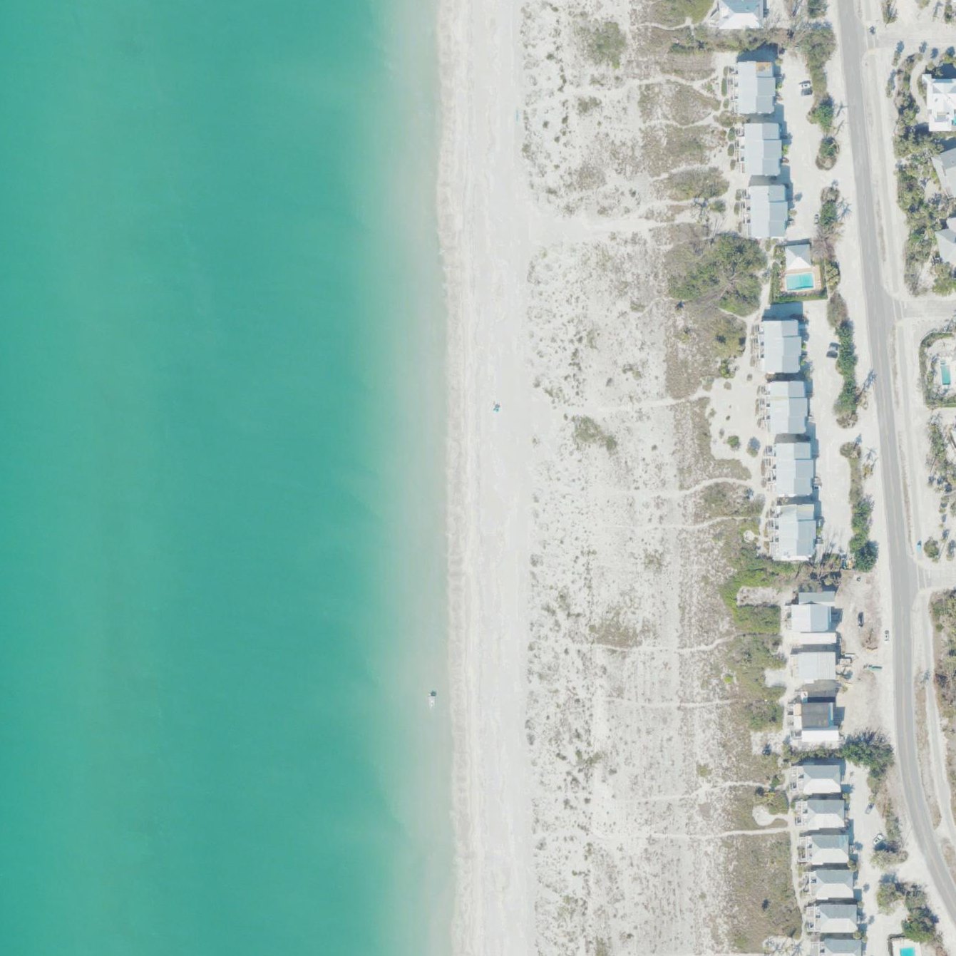 Aerial map of Boca Grande Pass
