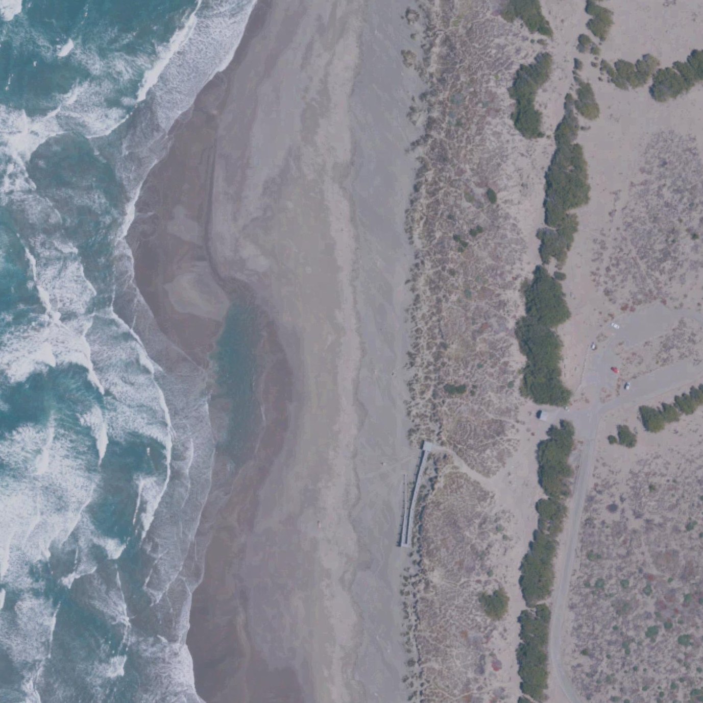 Aerial map of Bodega Dunes Beach