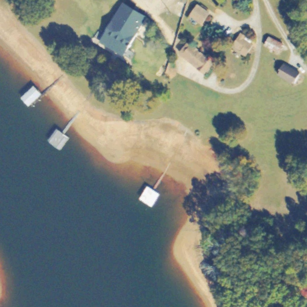 Aerial map of Bolding Mill Day Use Beach