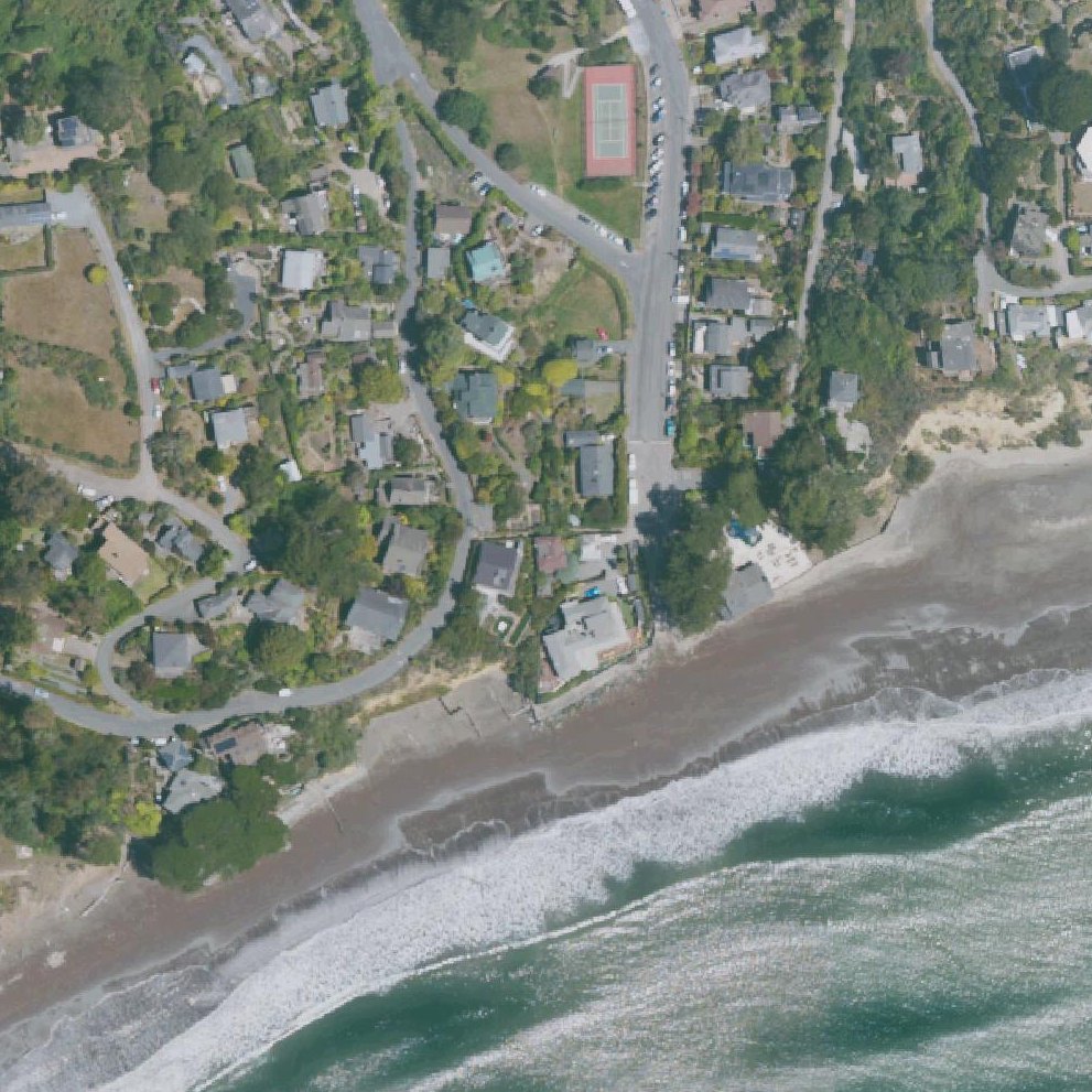 Aerial map of Bolinas Beach