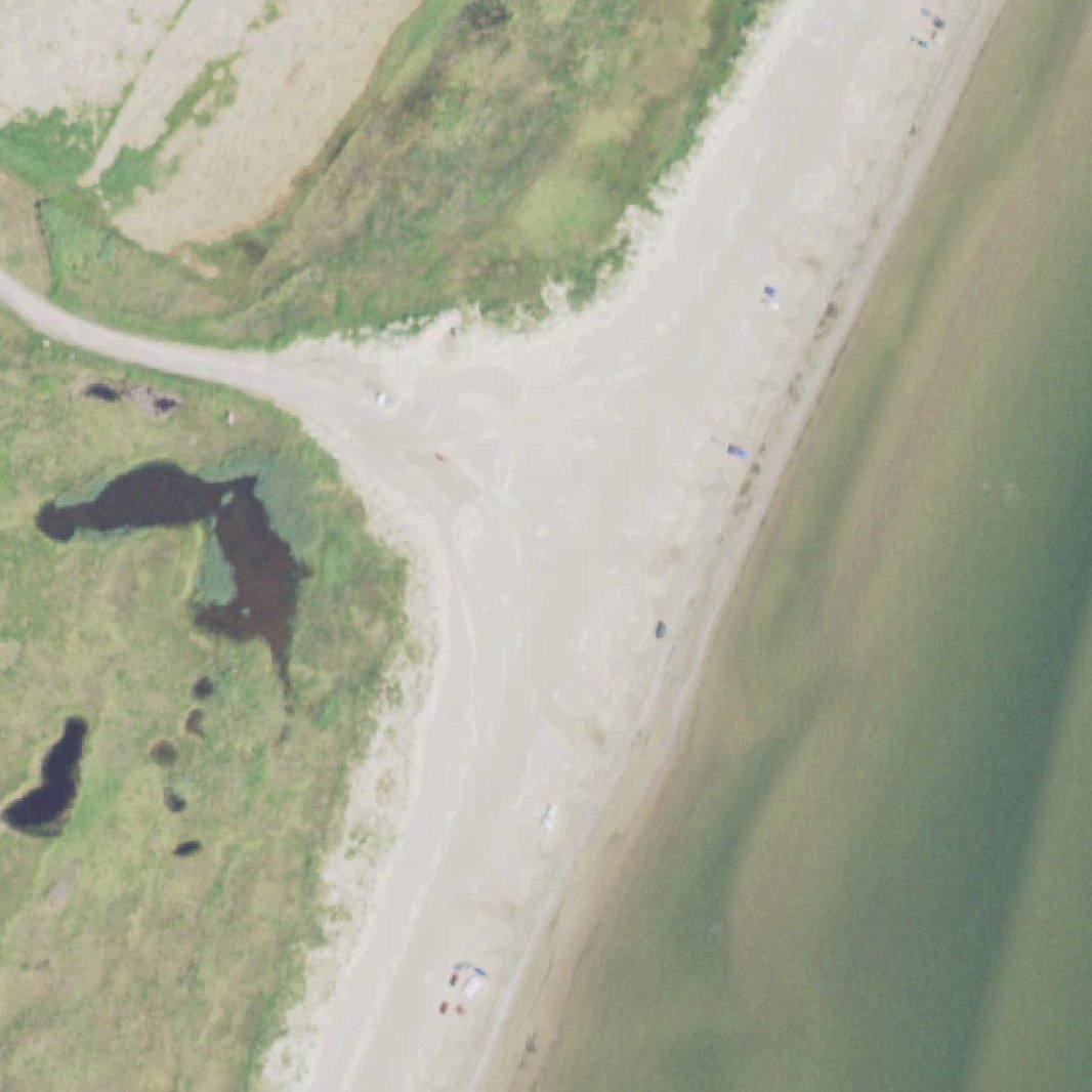 Aerial map of Bolivar Beach Access