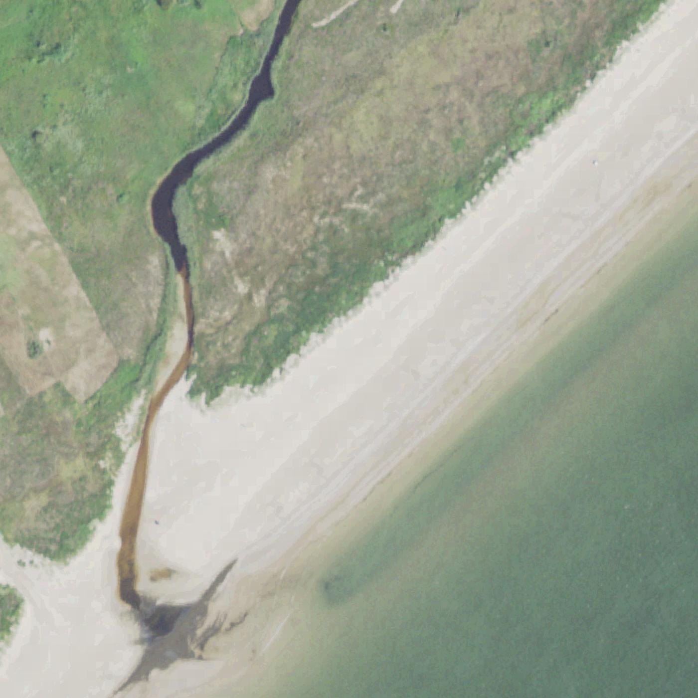 Aerial map of Bolivar Beach
