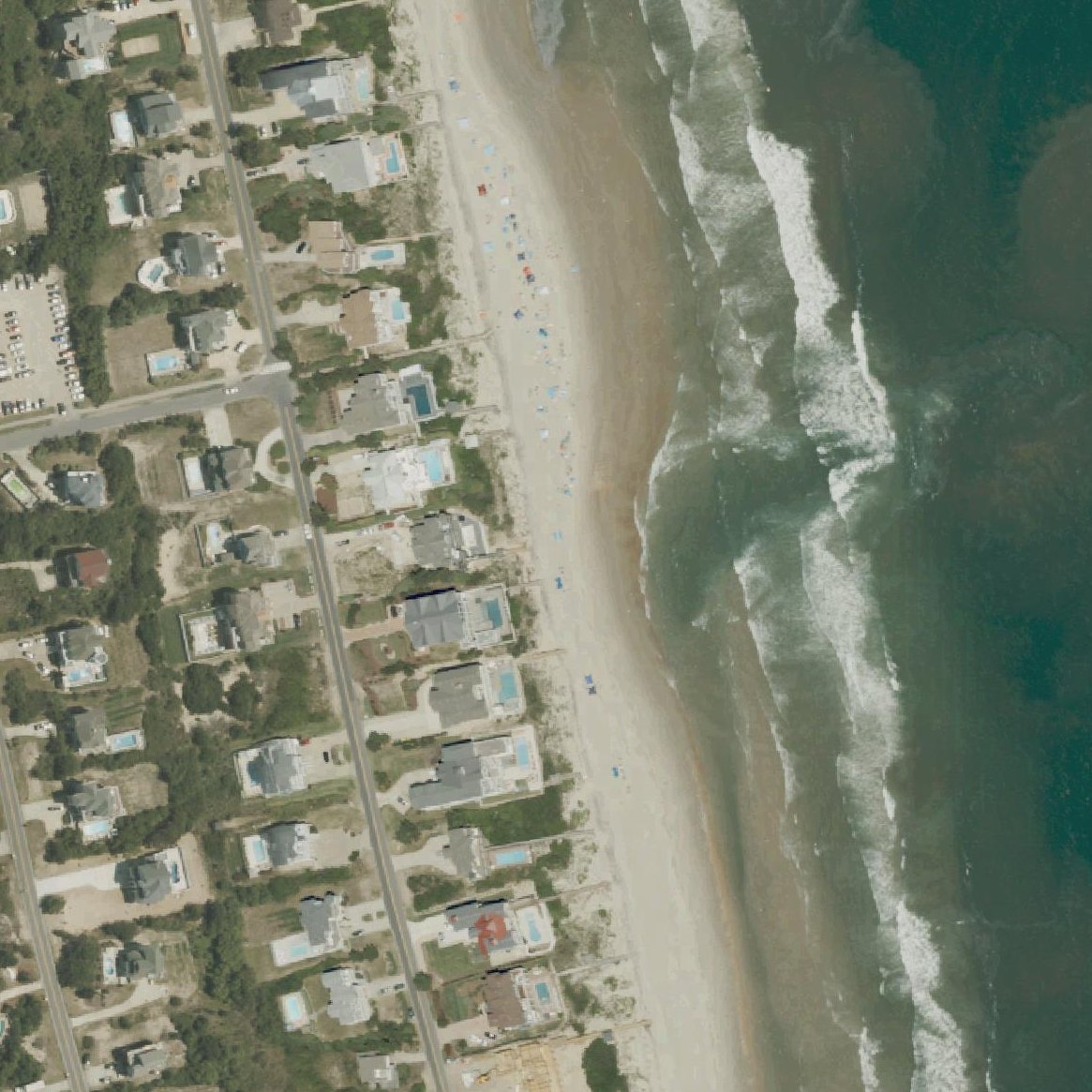 Aerial map of Bonito Street Beach Access