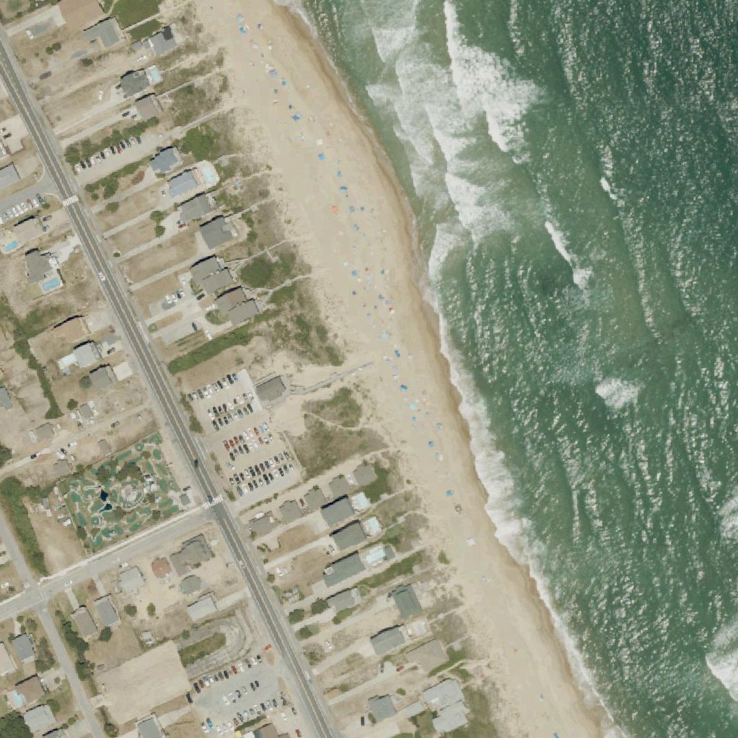 Aerial map of Bonnett Street Public Beach Access