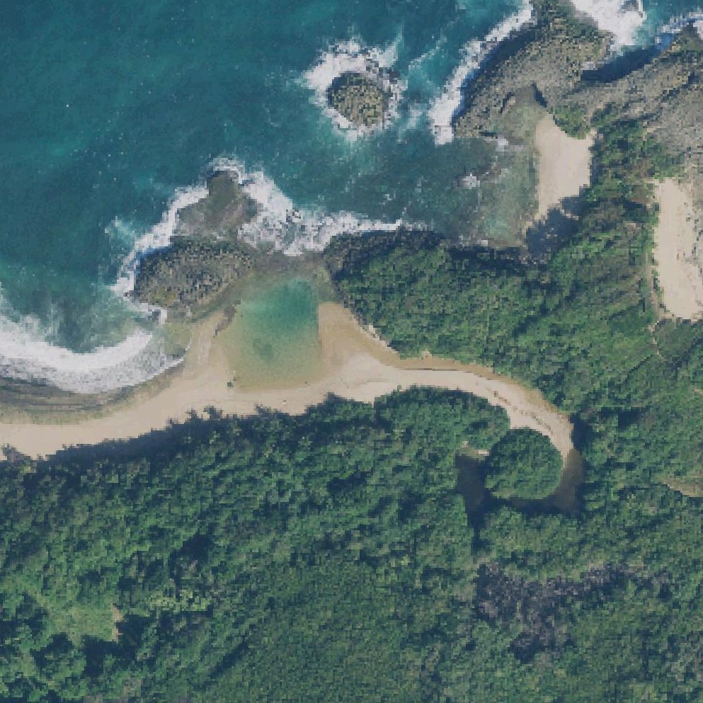 Aerial map of Boquillas Beach