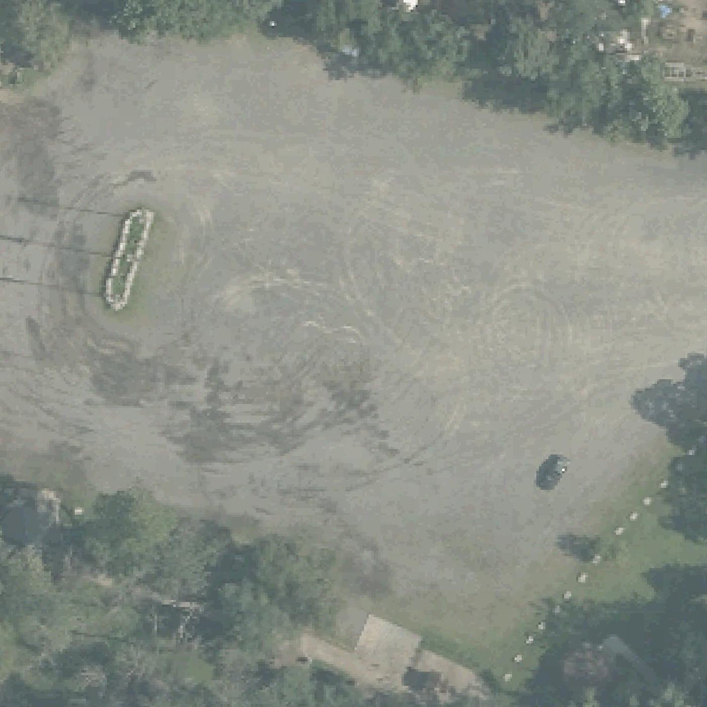 Aerial map of Bordentown Beach