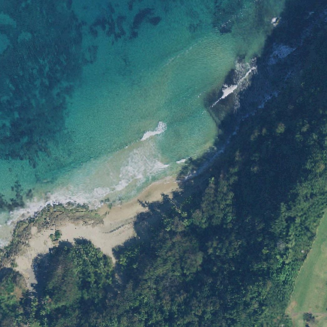 Aerial map of Borinquen Beach