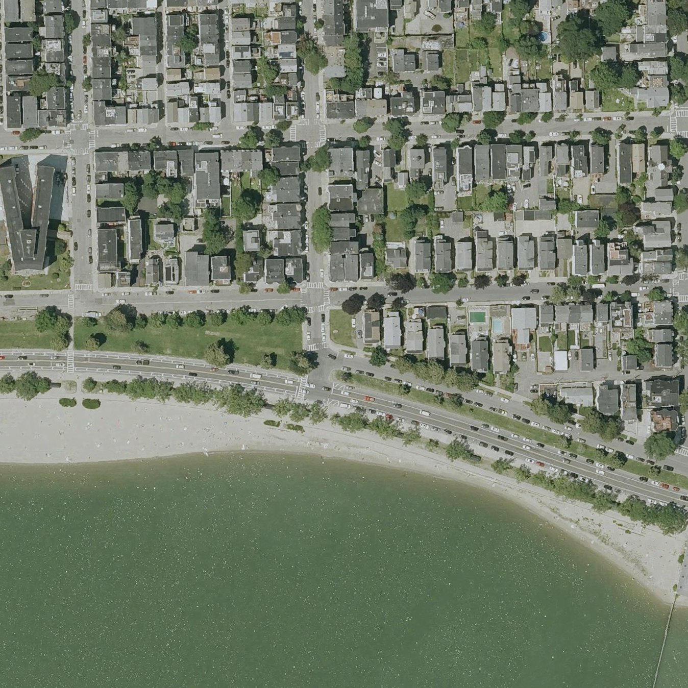 Aerial map of Boston Harbor Beach