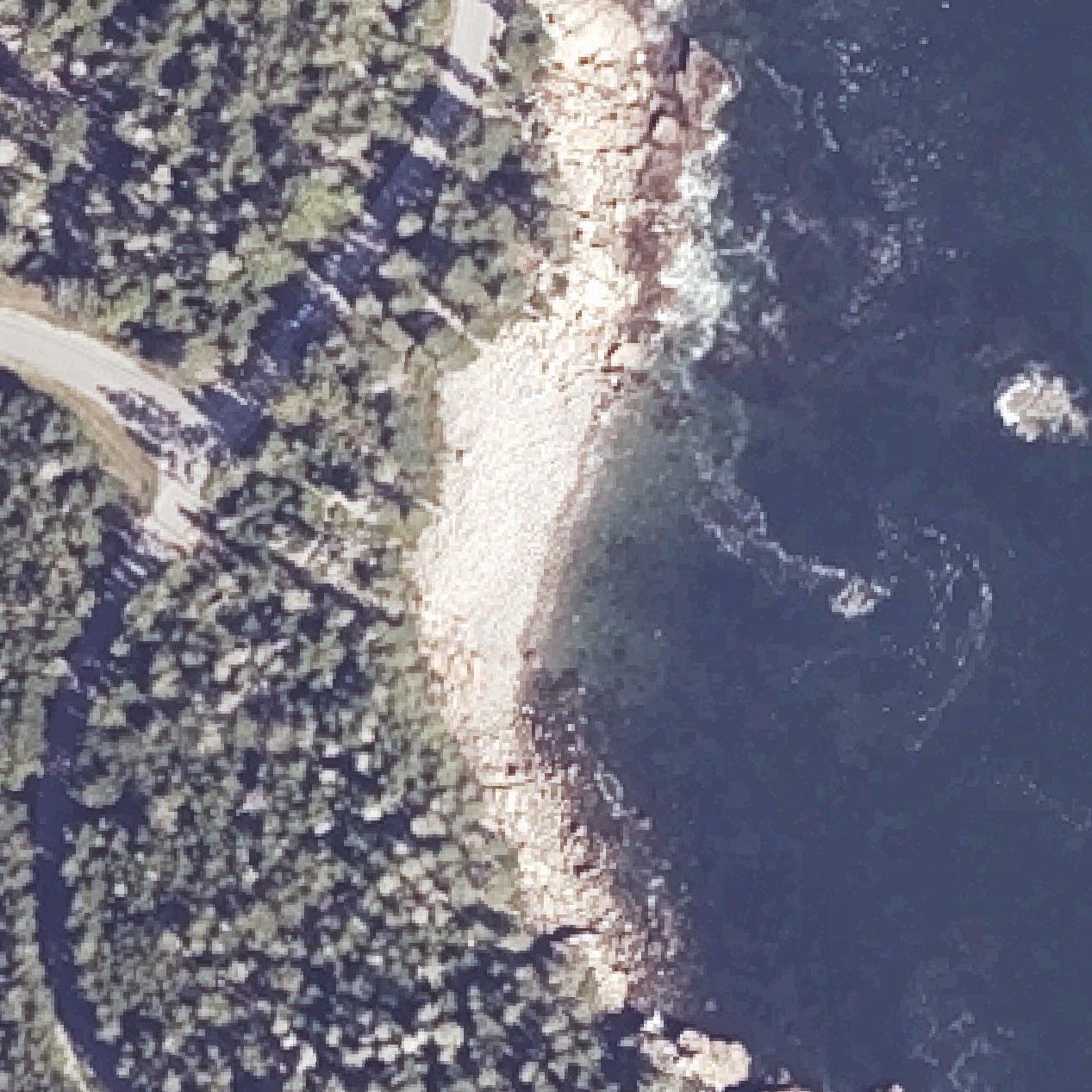 Aerial map of Boulder Beach