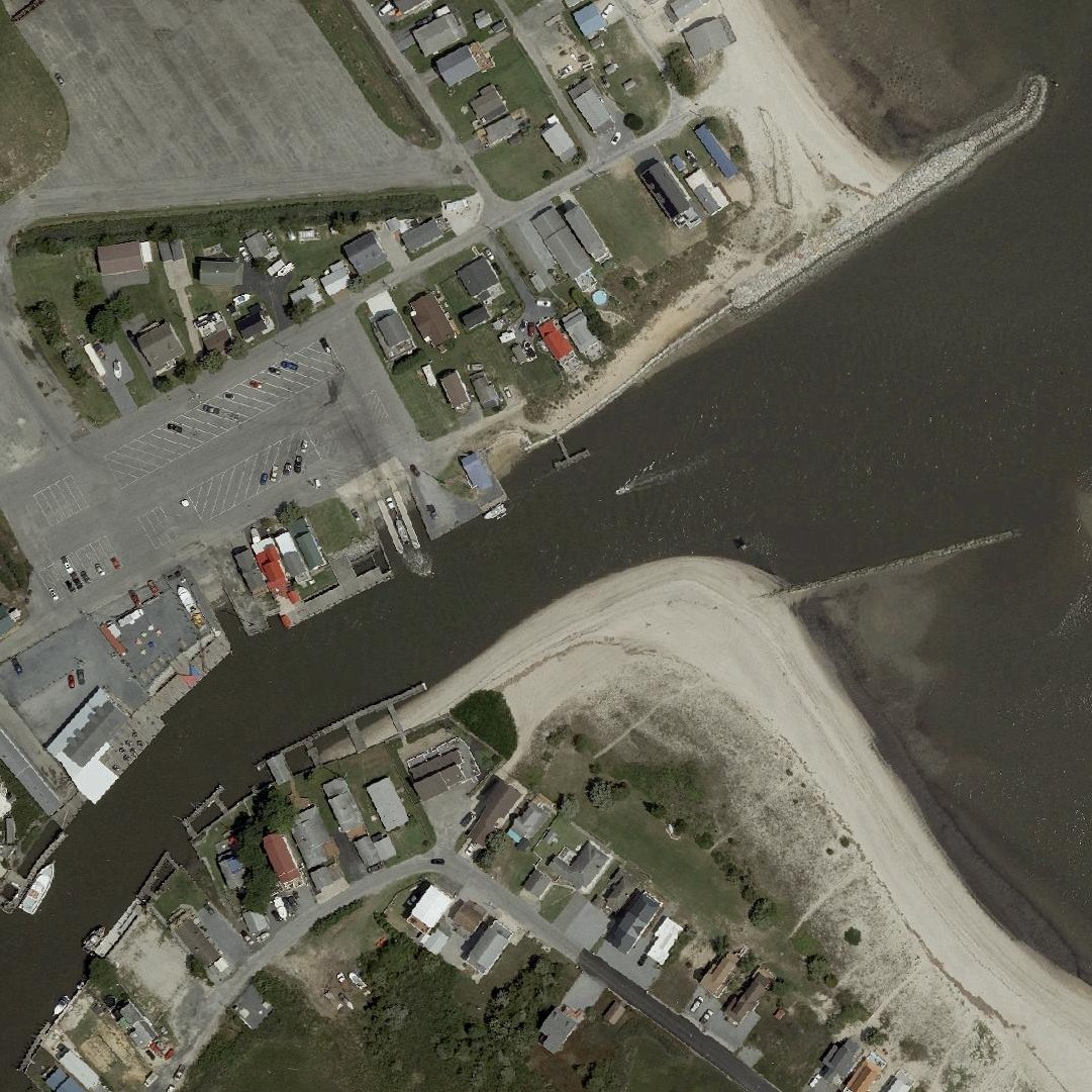 Aerial map of Bowers Beach