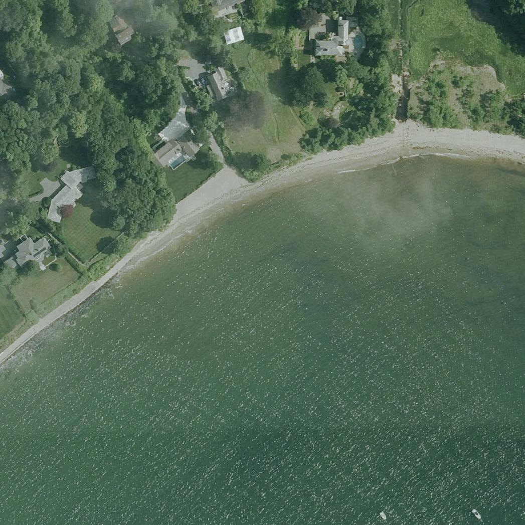 Aerial map of Brackenbury Beach