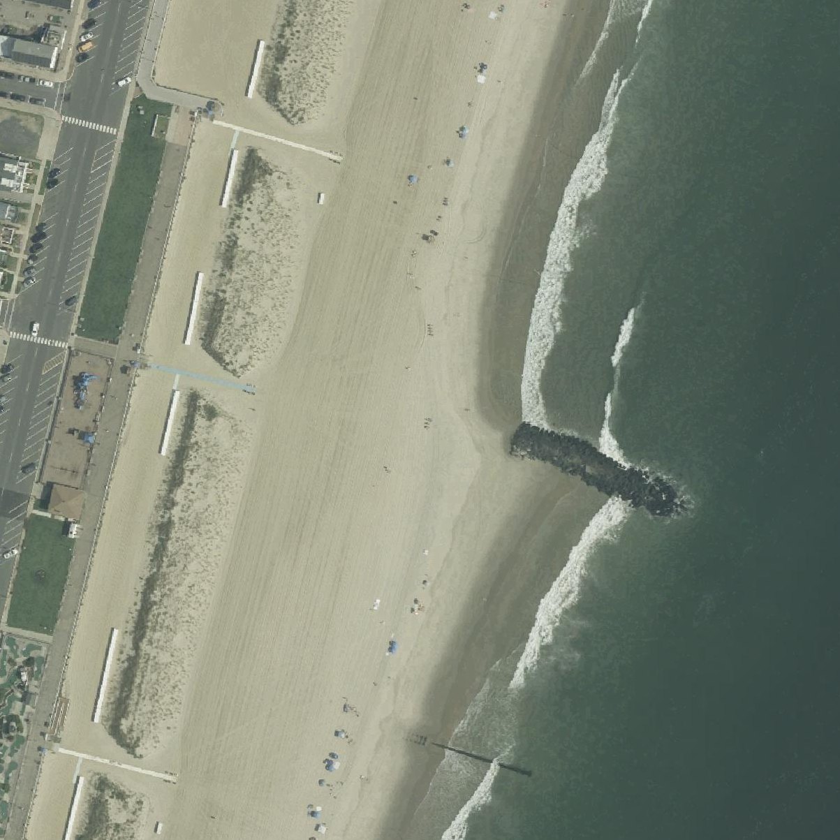 Aerial map of Bradley Beach