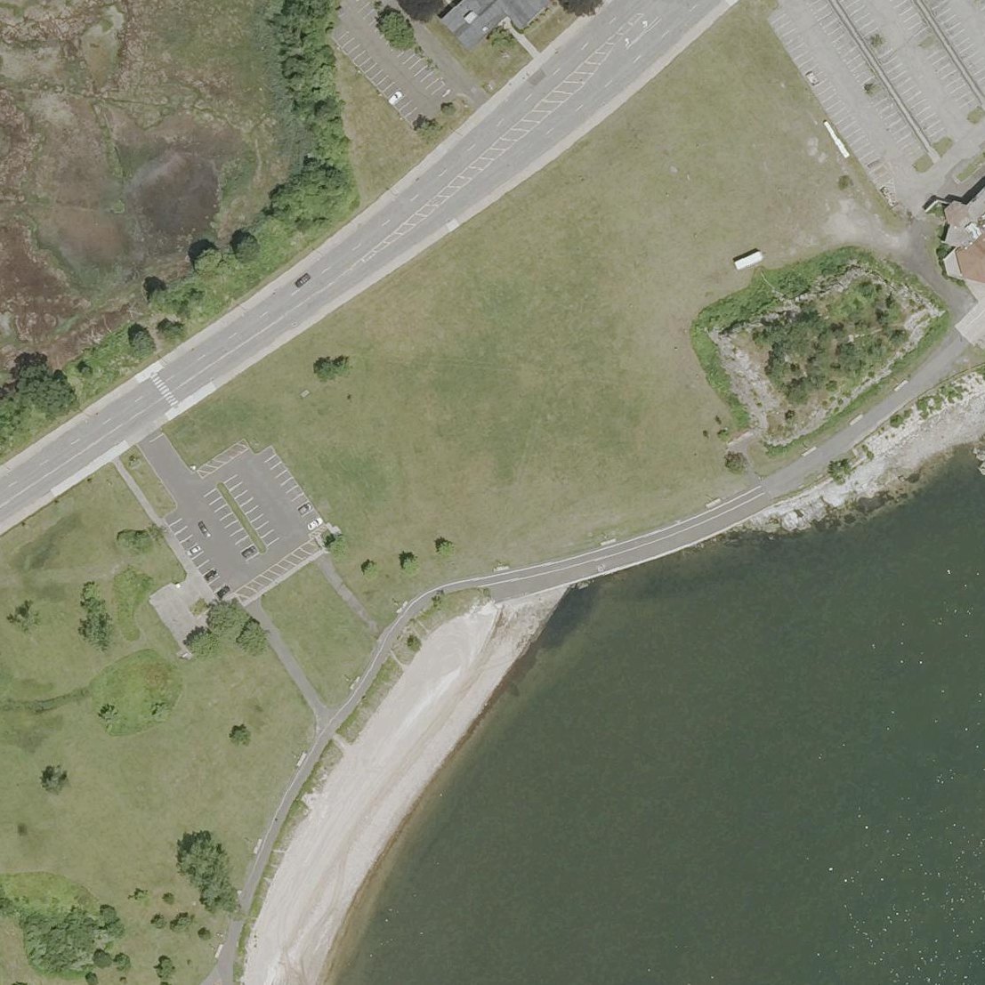 Aerial map of Bradley Point Beach