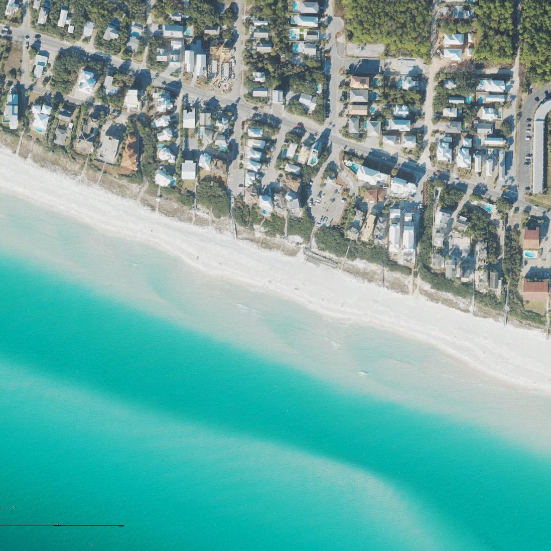 Aerial map of Bramble Grove Beach Access