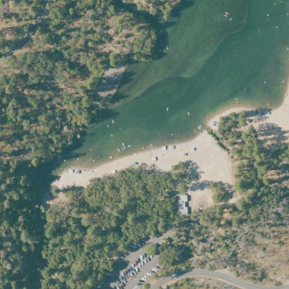 Aerial map of Brandy Creek Beach