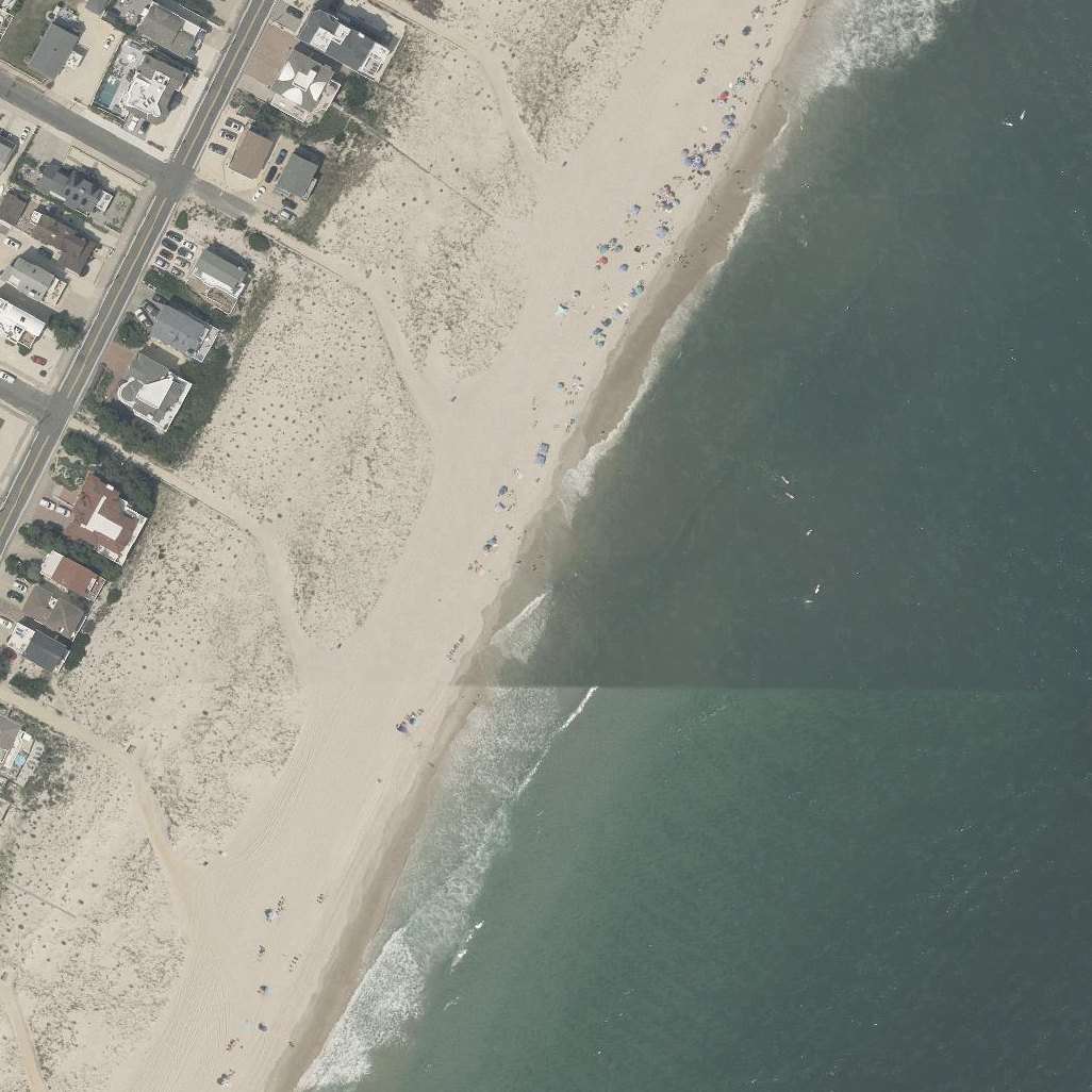 Aerial map of Brant Beach, Long Beach Island
