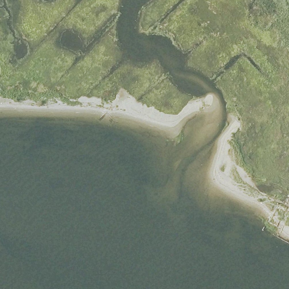 Aerial map of Brayton Point Beach