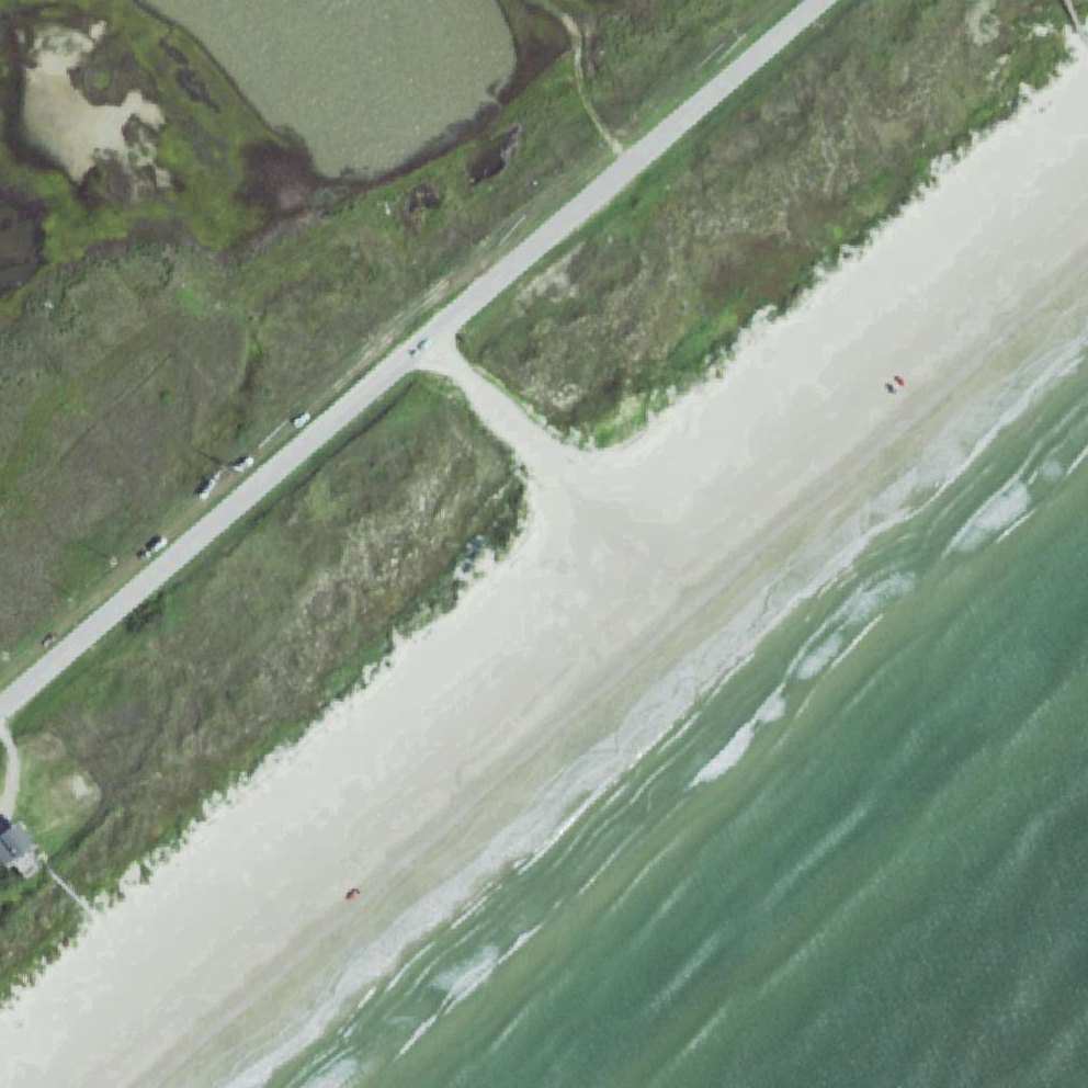 Aerial map of Brazoria Beach