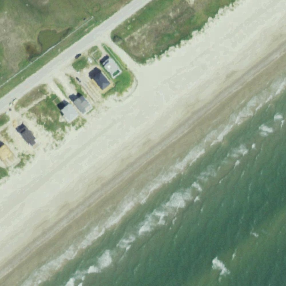 Aerial map of Brazoria County Beach Access Road No. 4