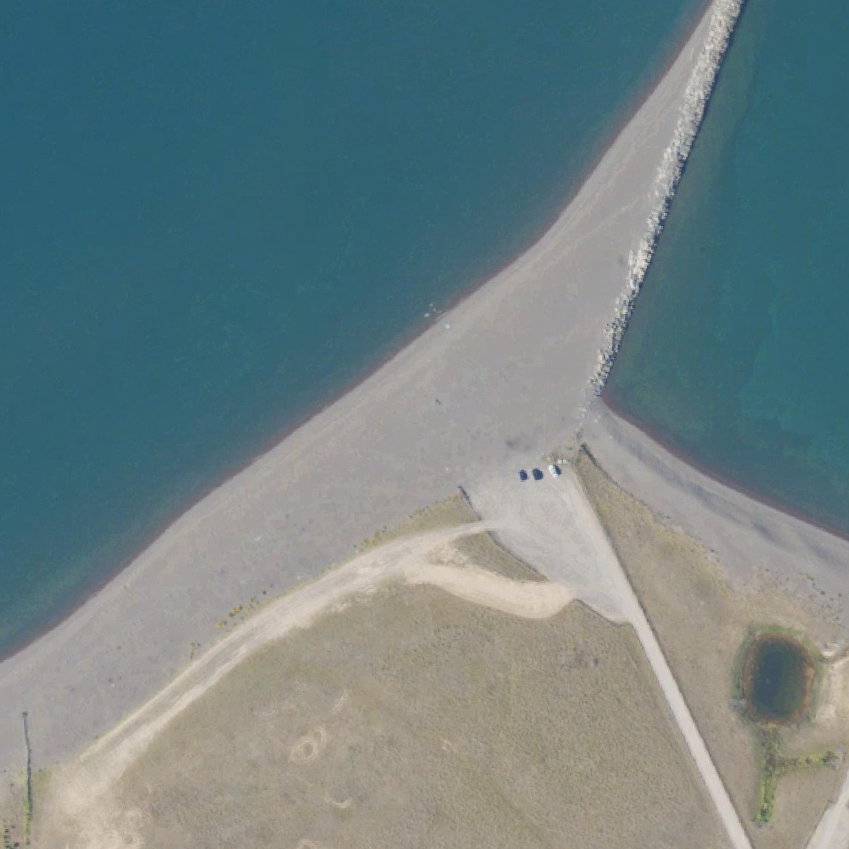 Aerial map of Breakers Beach