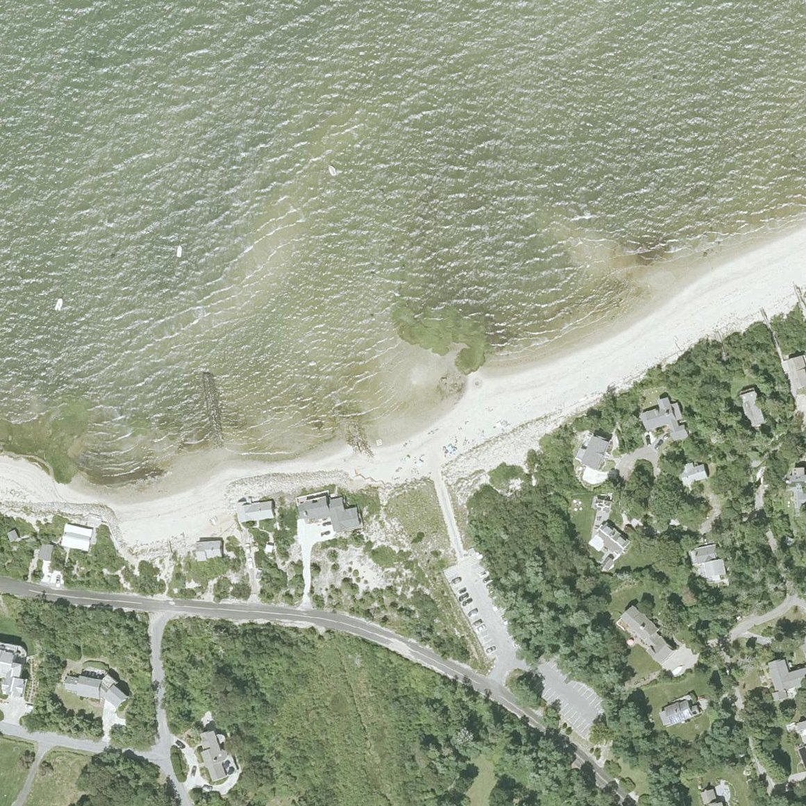 Aerial map of Breakwater Beach