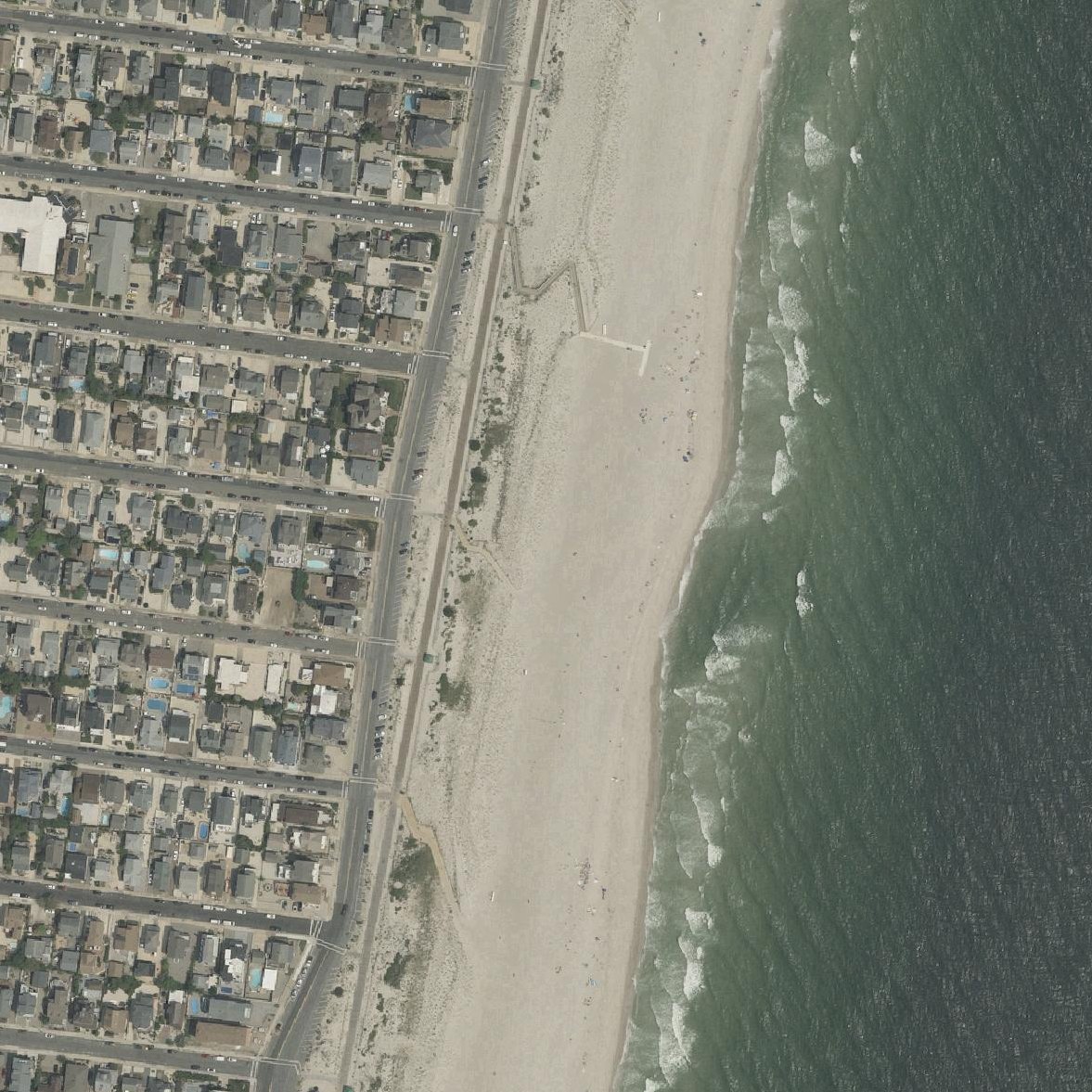 Aerial map of Brighton Avenue Beach