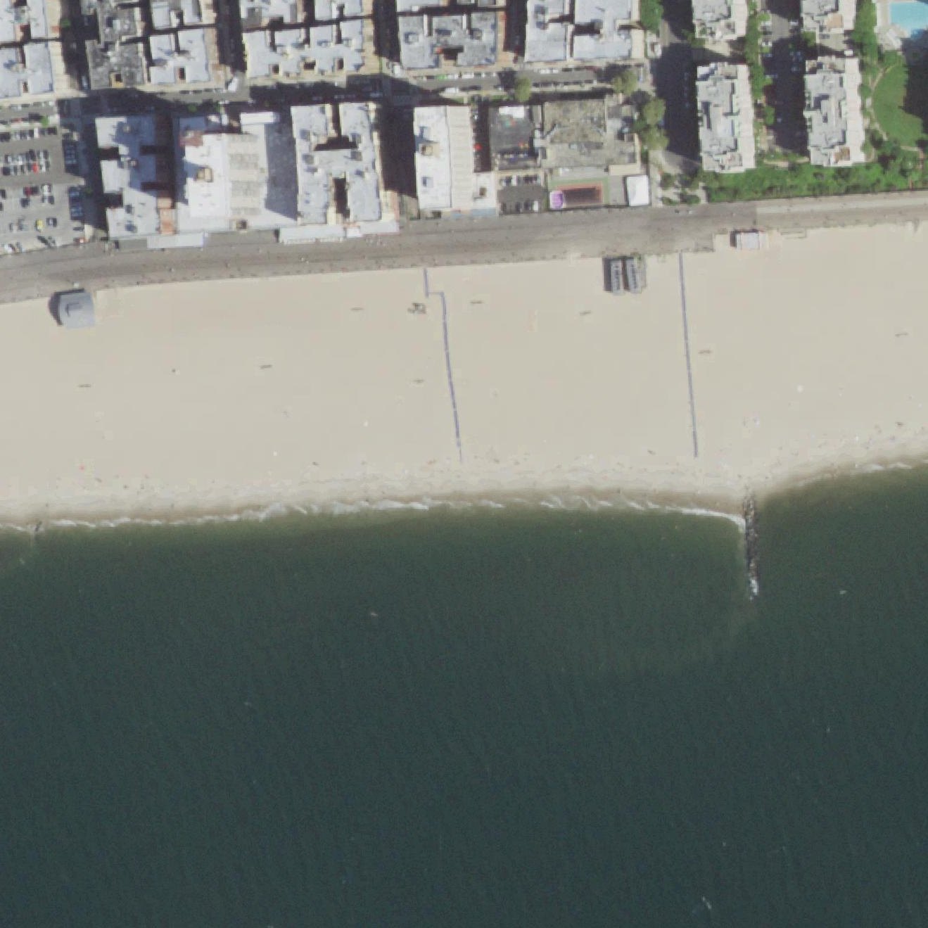 Aerial map of Brighton Beach