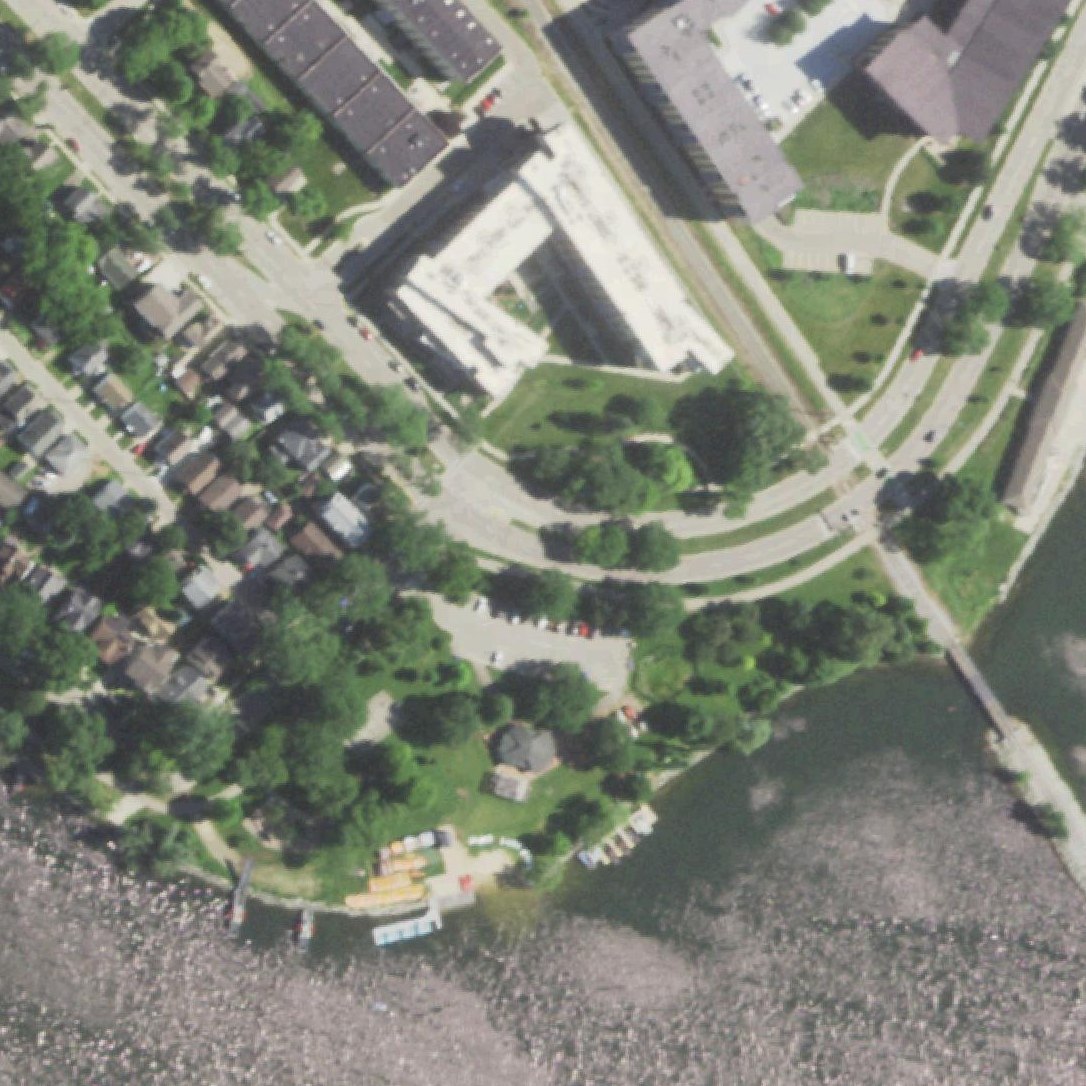 Aerial map of Brittingham Beach