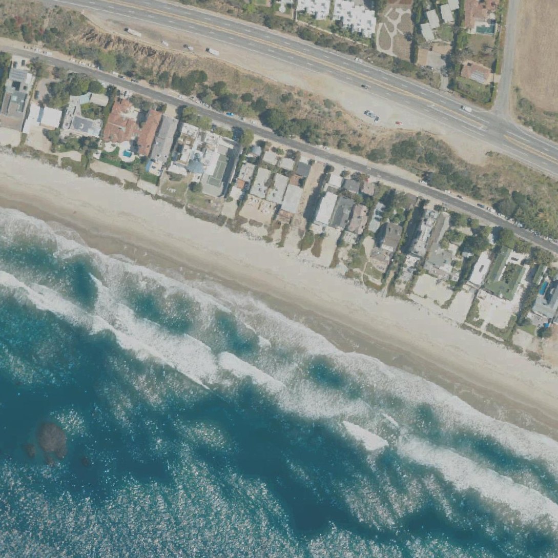Aerial map of Broad Beach