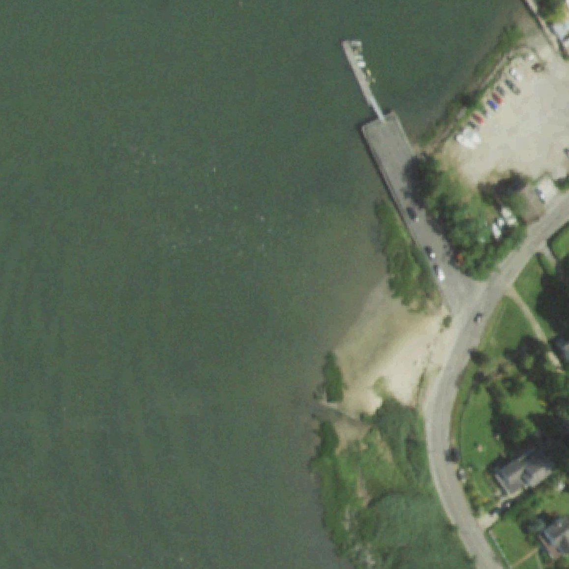 Aerial map of Brookhaven Town Beach