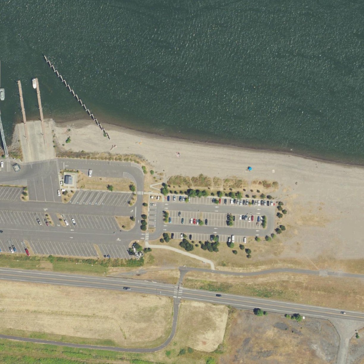 Aerial map of Broughton Beach Park
