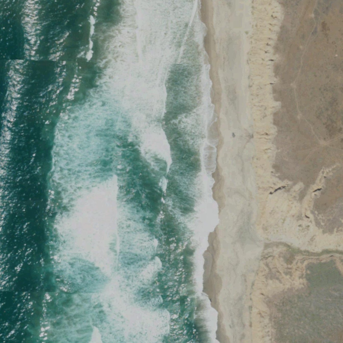Aerial map of Brown's Beach