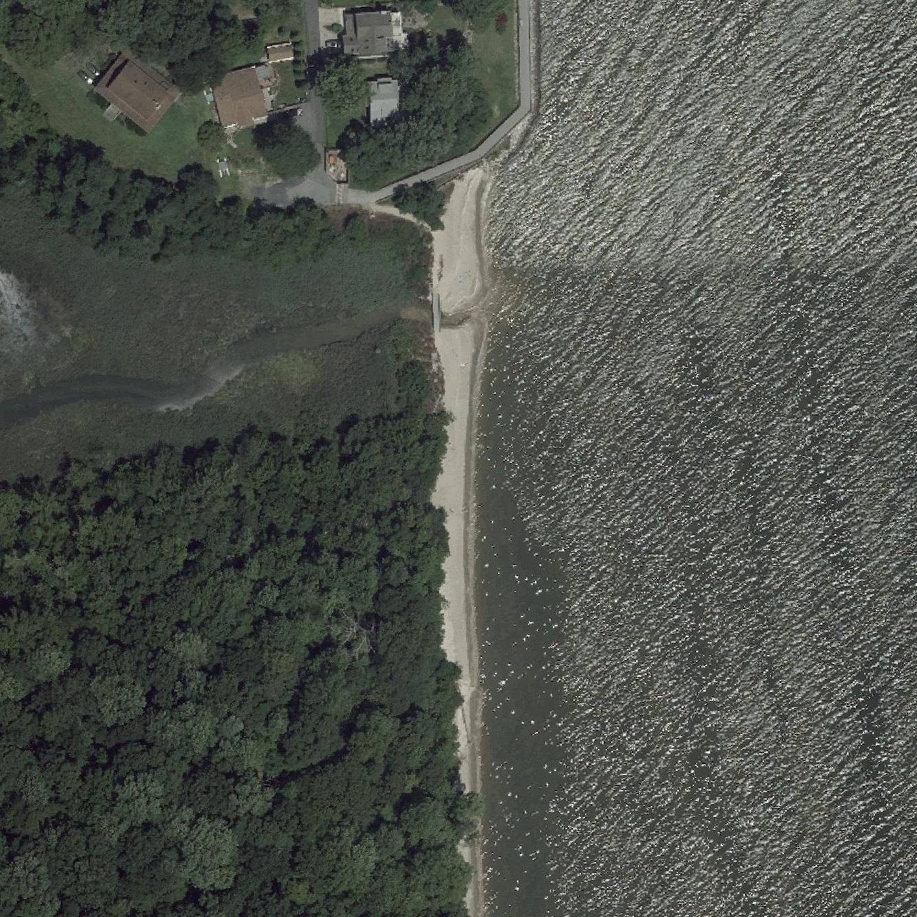 Aerial map of Brownies Beach