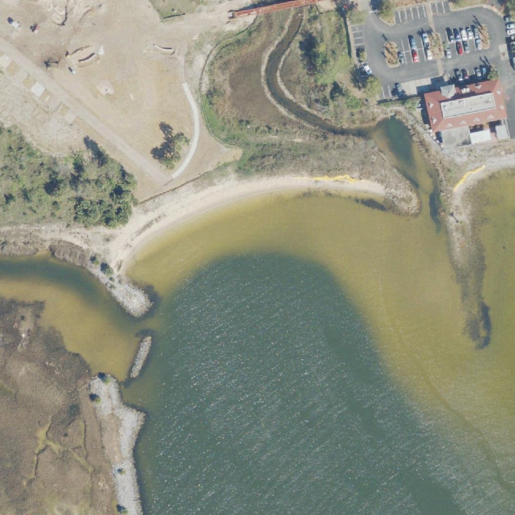 Aerial map of Bruce Beach