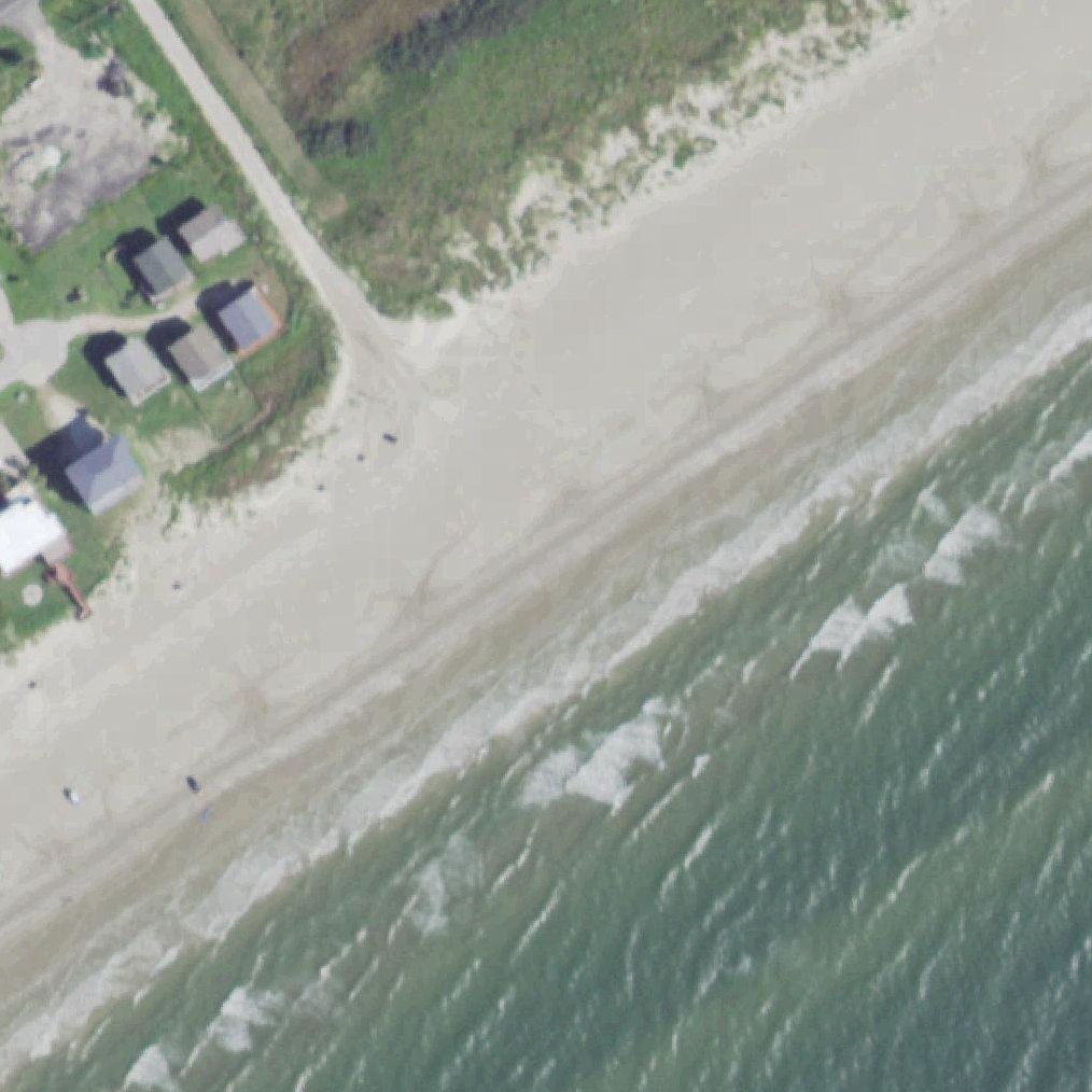 Aerial map of Buccaneer Drive Beach Access Point
