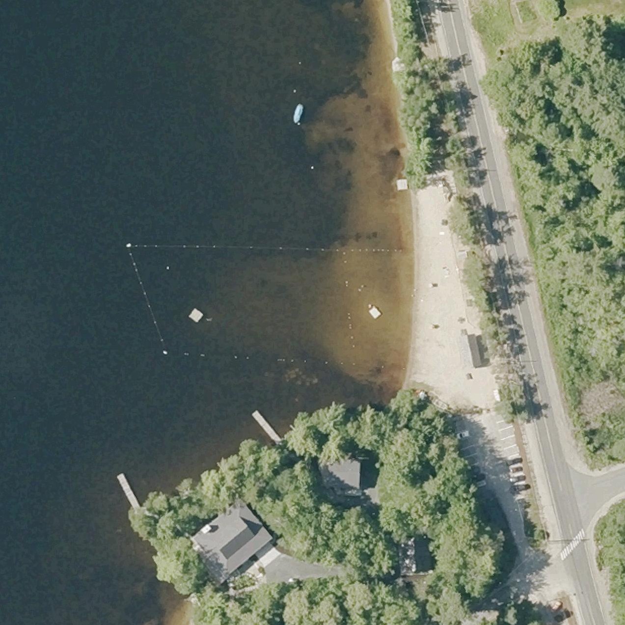 Aerial map of Bucklin Beach