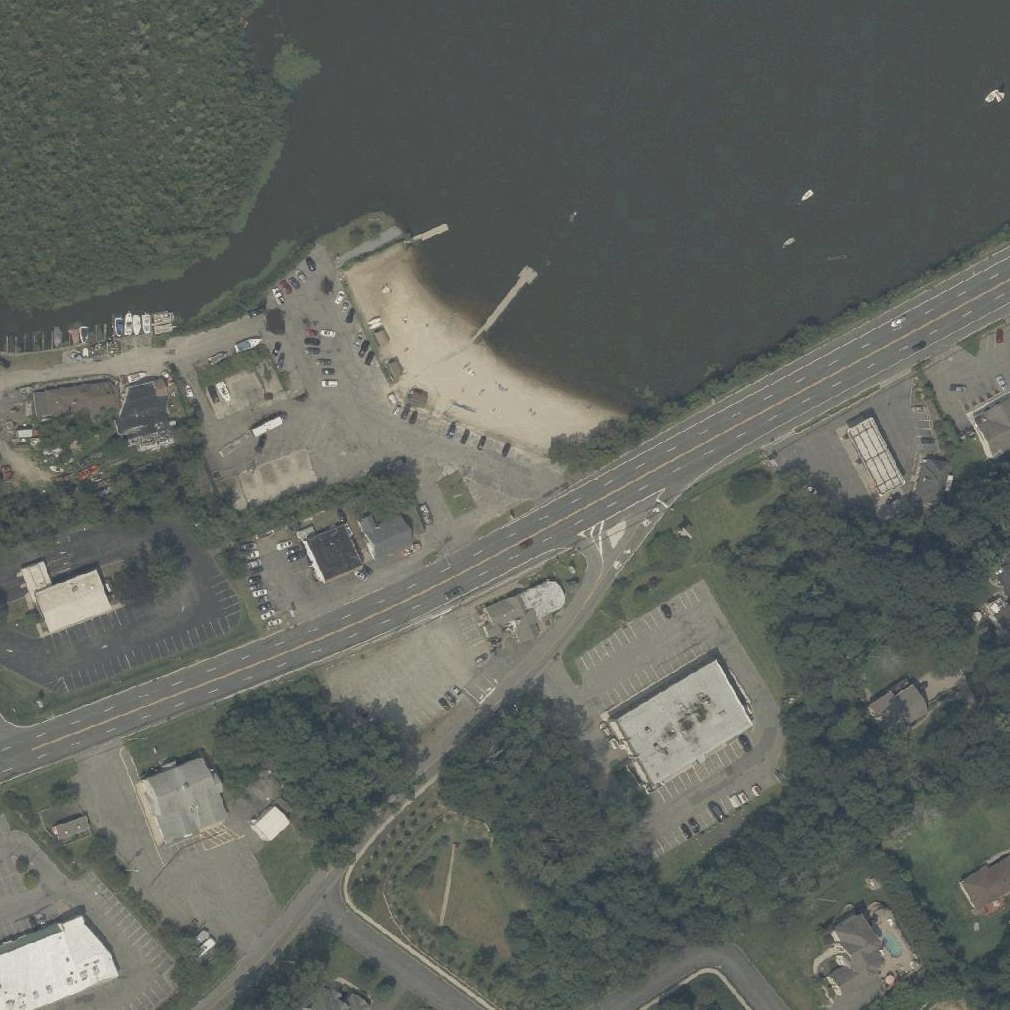 Aerial map of Budd Lake Beach Park