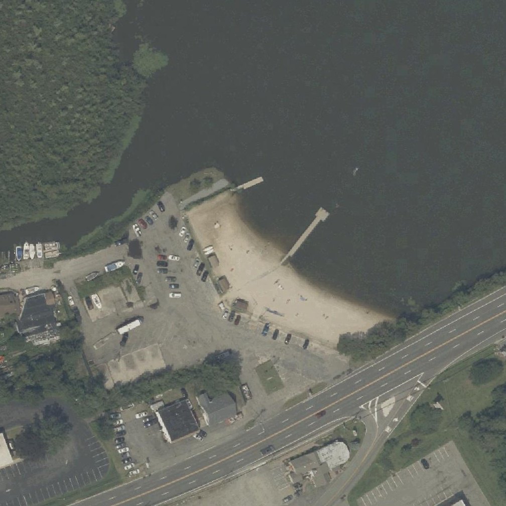 Aerial map of Budd Lake Municipal Beach