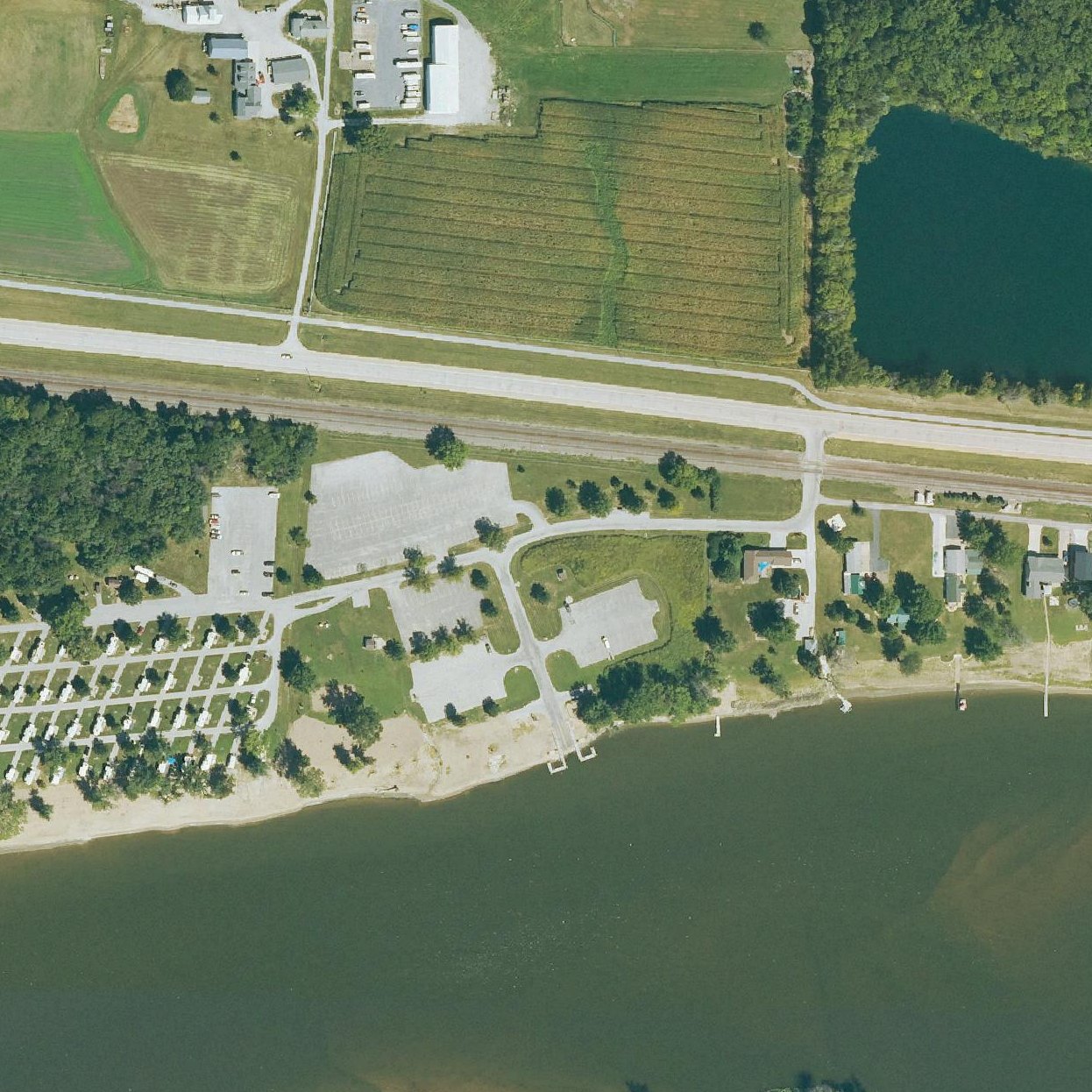 Aerial map of Buffalo Shores Beach