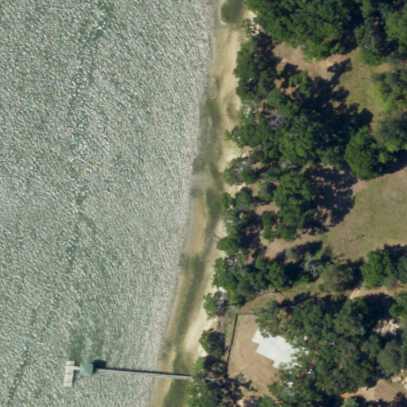 Aerial map of Burkmeyer Beach