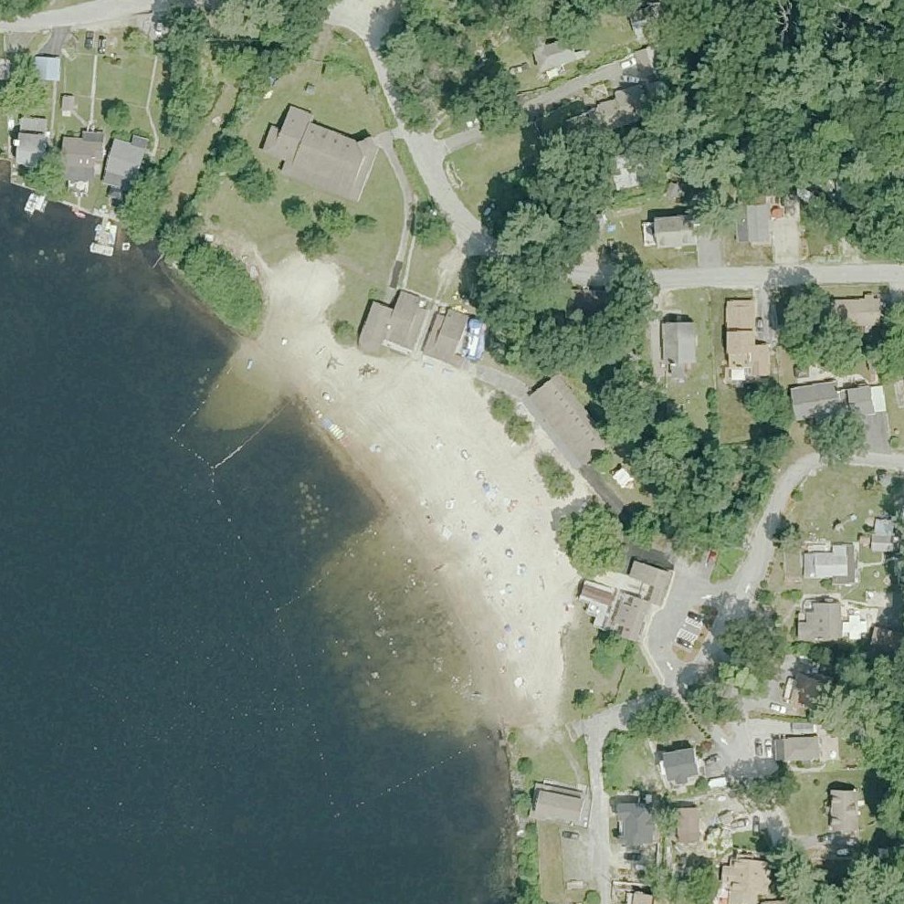 Aerial map of Burrillville Spring Lake Beach