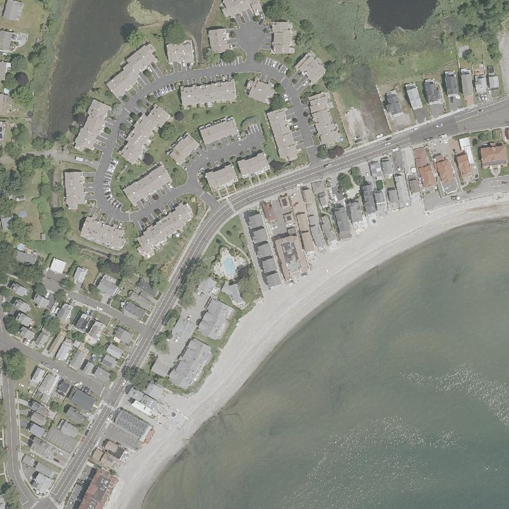 Aerial map of Burwell Beach