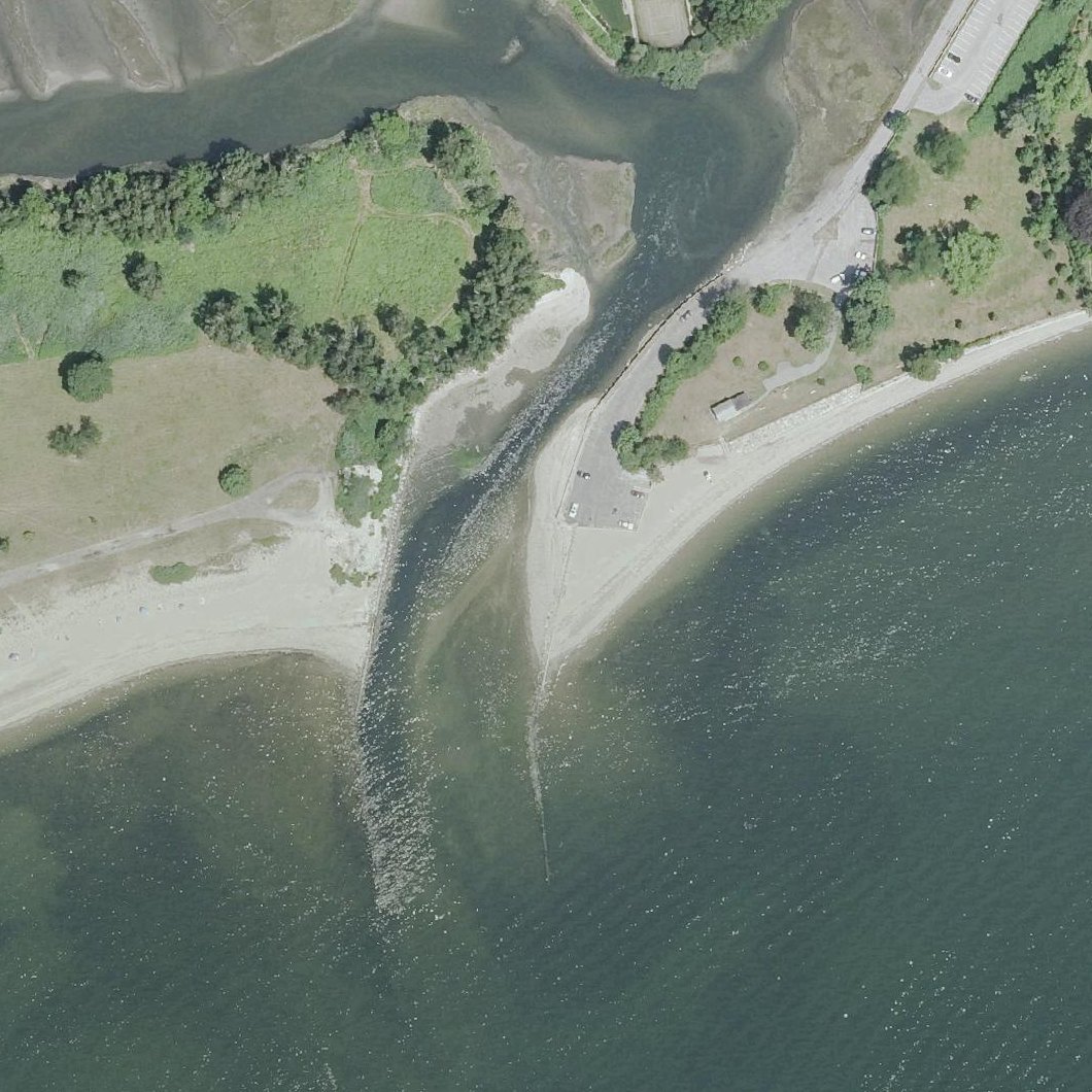 Aerial map of Burying Hill Beach