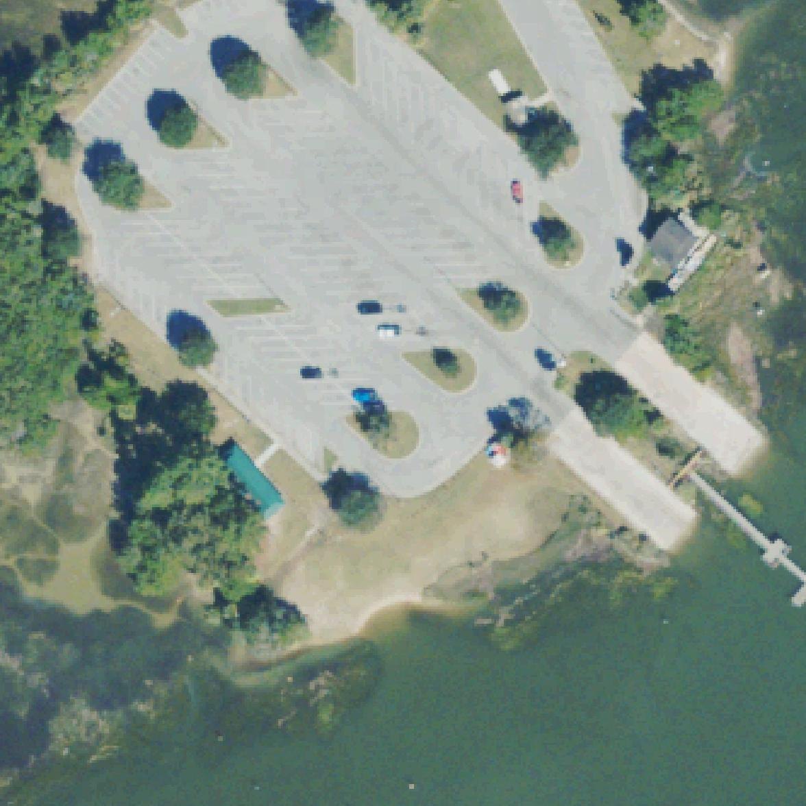 Aerial map of Butter Bean Beach